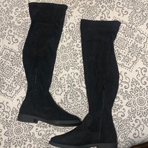 Never worn, UK size 11 knee-high suede, ASOS brand boots